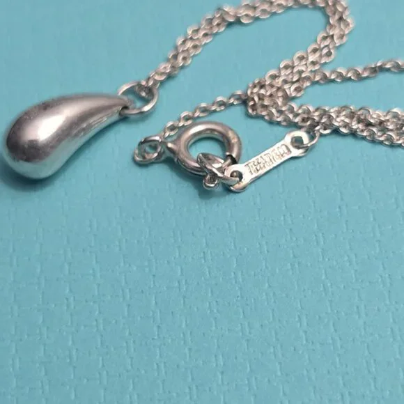 Tiffany & Co. Tear Drop on 16" Chain - Picture 3 of 4